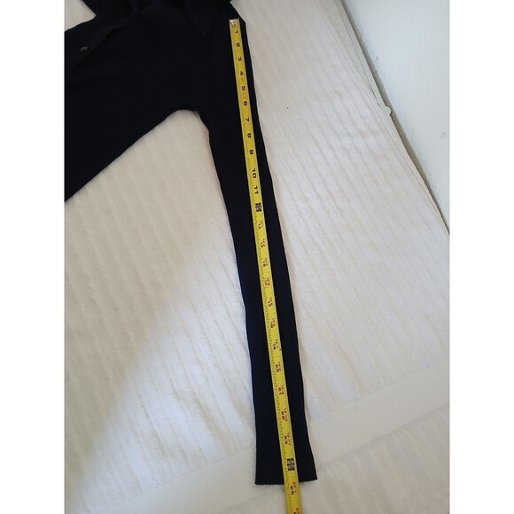 Babaton Womens Cardigan Blue Navy Long Sleeve Button V-neck XS Sweater Classic - Picture 11 of 14